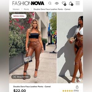 Fashion Nova Faux leather pants